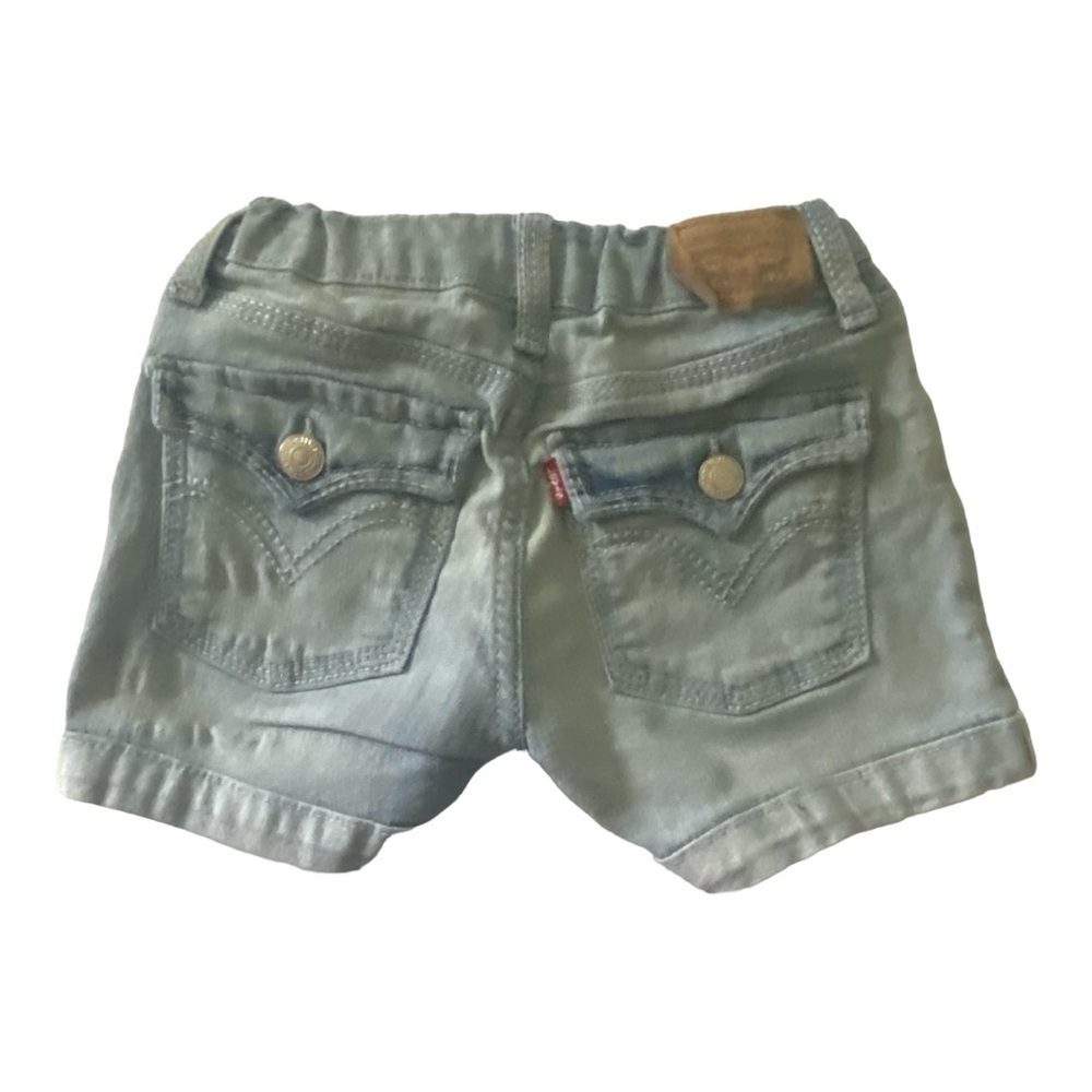 GIRLS SIZE 7 OUTFIT-LEVI SHORTS AND SO TOP - Picture 5 of 6